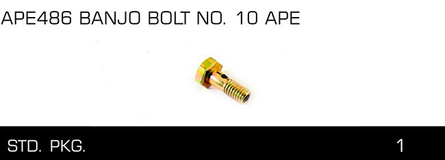 APE486 BANJO BOLT NO. 1 0 APE